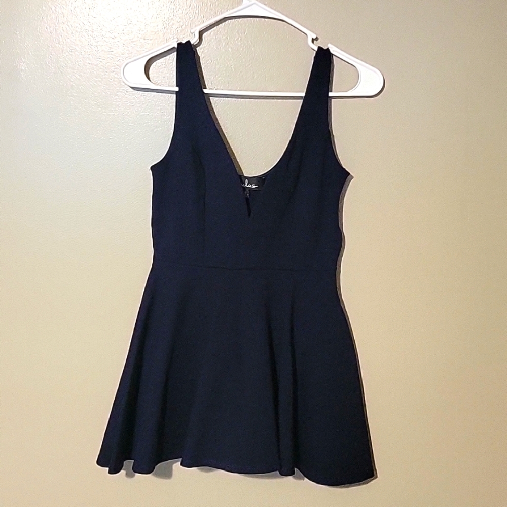 Lulus I Feel‎ Good Navy Blue Skort Dress Womens Size Small - Picture 2 of 5